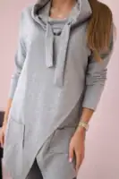 Oversize tunika su voku priekyje - spalvų pasirinkimas