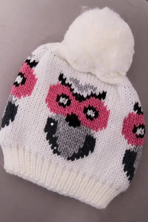 Moteriška kepurė Owl - spalvų pasirinkimas