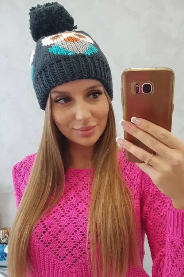 Moteriška kepurė Owl - spalvų pasirinkimas