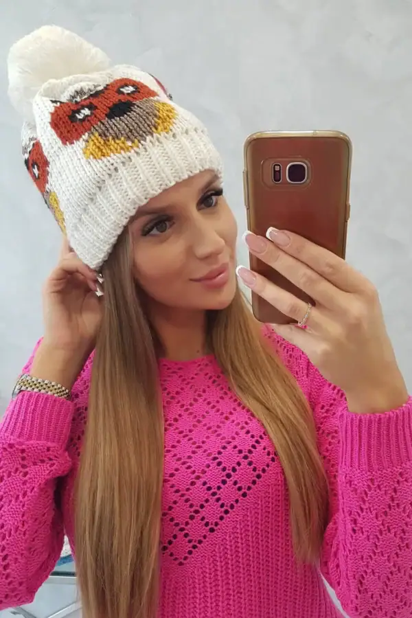 Moteriška kepurė Owl - spalvų pasirinkimas