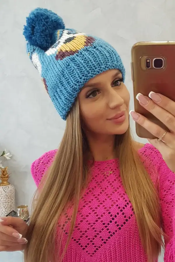 Moteriška kepurė Owl - spalvų pasirinkimas