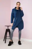 Oversize tunika su voku priekyje - spalvų pasirinkimas