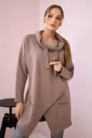 Oversize tunika su voku priekyje - spalvų pasirinkimas