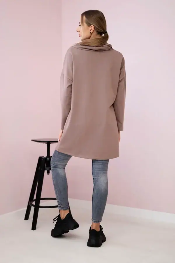 Oversize tunika su voku priekyje - spalvų pasirinkimas