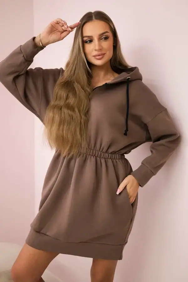 Pašiltinta suknelė su gobtuvu - spalvų pasirinkimas