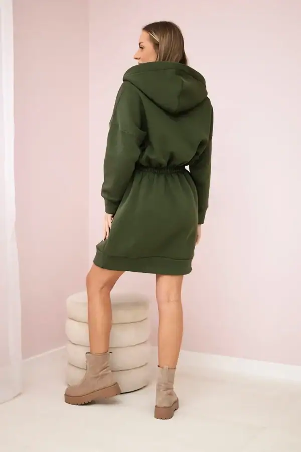 Pašiltinta suknelė su gobtuvu - spalvų pasirinkimas