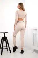 Palaidinės ilgomis rankovėmis ir kelnių komplektas - spalvų pasirinkimas