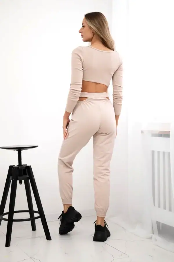 Palaidinės ilgomis rankovėmis ir kelnių komplektas - spalvų pasirinkimas