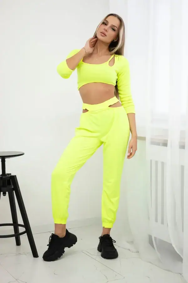 Palaidinės ilgomis rankovėmis ir kelnių komplektas - spalvų pasirinkimas