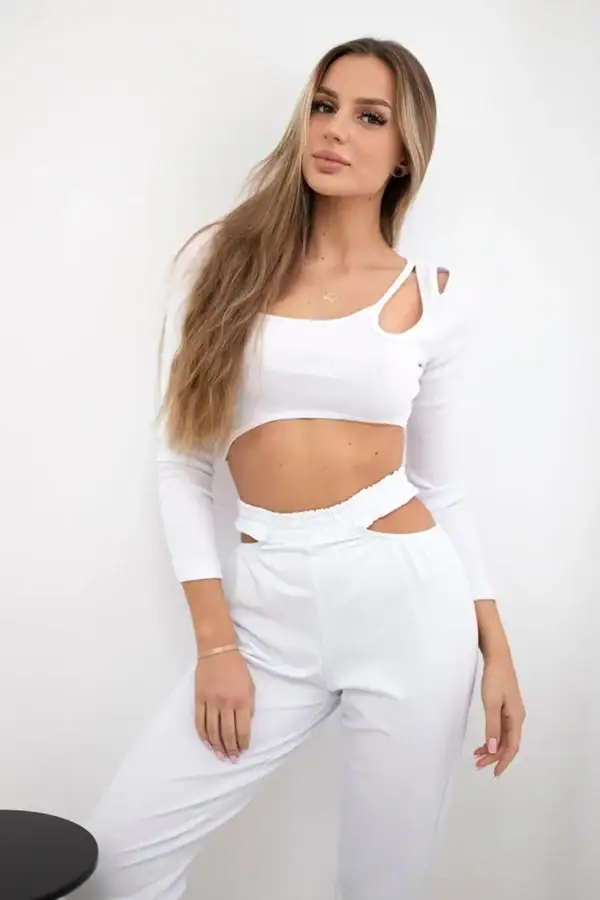 Palaidinės ilgomis rankovėmis ir kelnių komplektas - spalvų pasirinkimas