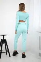 Palaidinės ilgomis rankovėmis ir kelnių komplektas - spalvų pasirinkimas