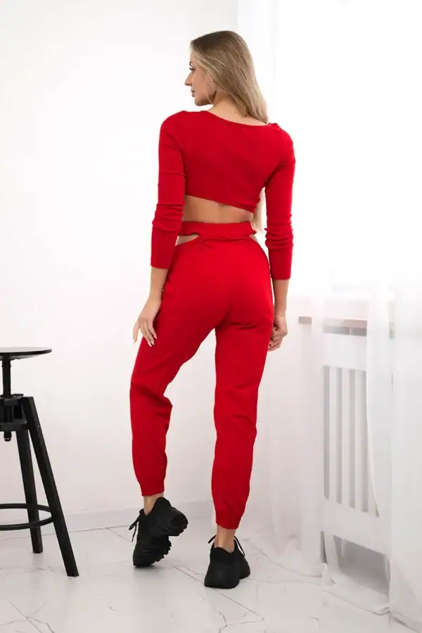 Palaidinės ilgomis rankovėmis ir kelnių komplektas - spalvų pasirinkimas