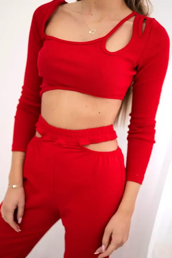 Palaidinės ilgomis rankovėmis ir kelnių komplektas - spalvų pasirinkimas