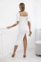 Suknelė atvira nugara ir surištomis rankovėmis - spalvų pasirinkimas