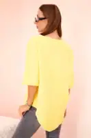 Moteriški muslino marškiniai su sagute - spalvų pasirinkimas