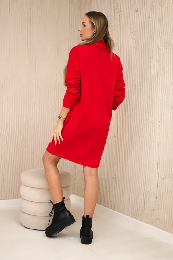 Suknelė su dekoratyvine juostele - spalvų pasirinkimas