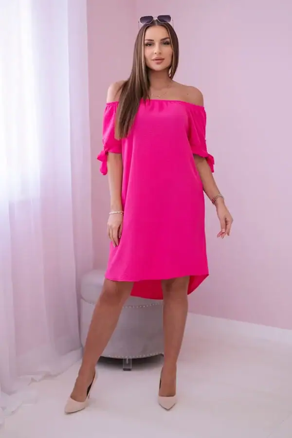 Suknelė su raišteliais ant rankovių - spalvų pasirinkimas