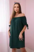 Suknelė su raišteliais ant rankovių - spalvų pasirinkimas