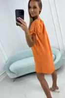 Suknelė su raišteliais ant rankovių - spalvų pasirinkimas