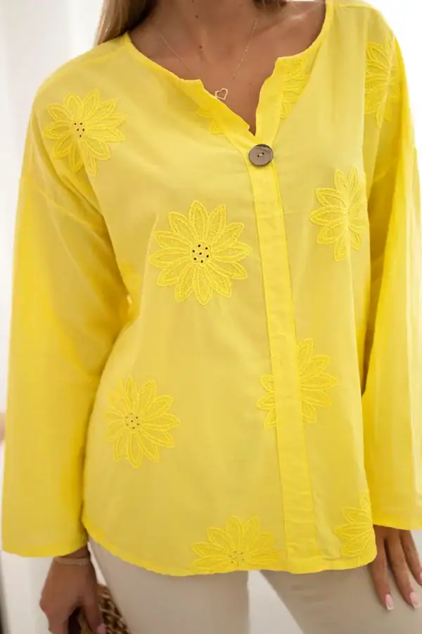 Siuvinėta marškinių tipo palaidinė - spalvų pasirinkimas