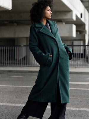 Žalios spalvos paltas The City – Miss City