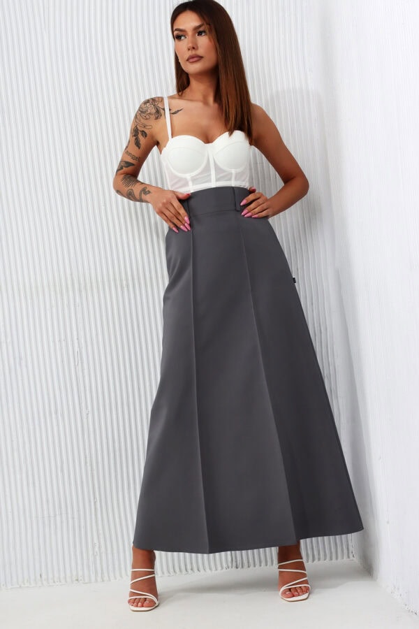 Pilkos spalvos sijonas Waterfall – Miss City