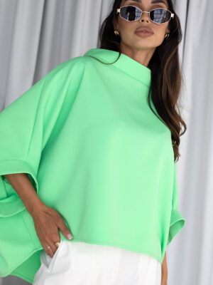 Šviesiai žalios spalvos palaidinė Kimono – Miss City