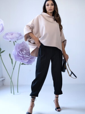 Smėlio spalvos palaidinė Kimono – Miss City