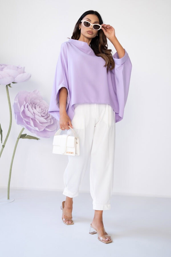 Violetinės spalvos palaidinė Kimono – Miss City