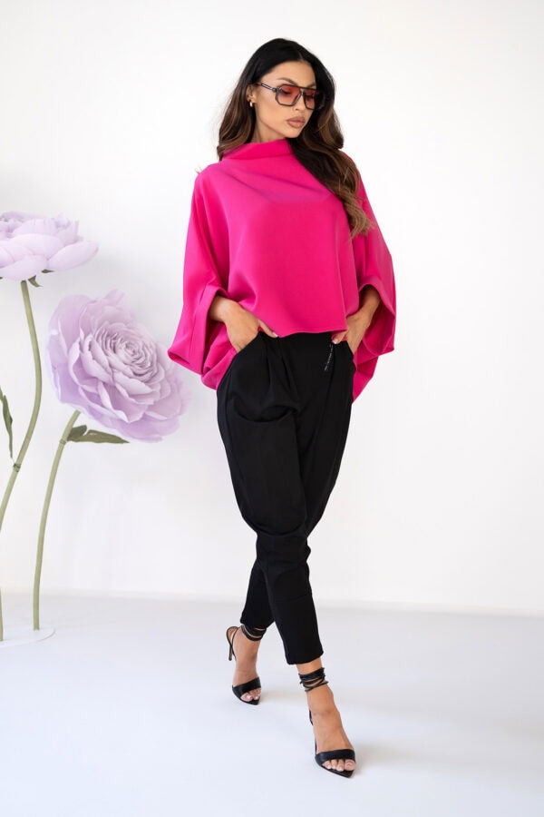 Sodrios rožinės spalvos palaidinė Kimono – Miss City