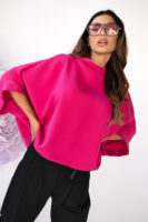 Sodrios rožinės spalvos palaidinė Kimono – Miss City