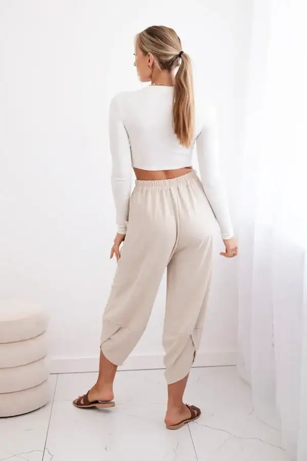 Plačios kelnės su kišenėmis - spalvų pasirinkimas