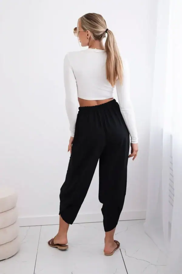 Plačios kelnės su kišenėmis - spalvų pasirinkimas