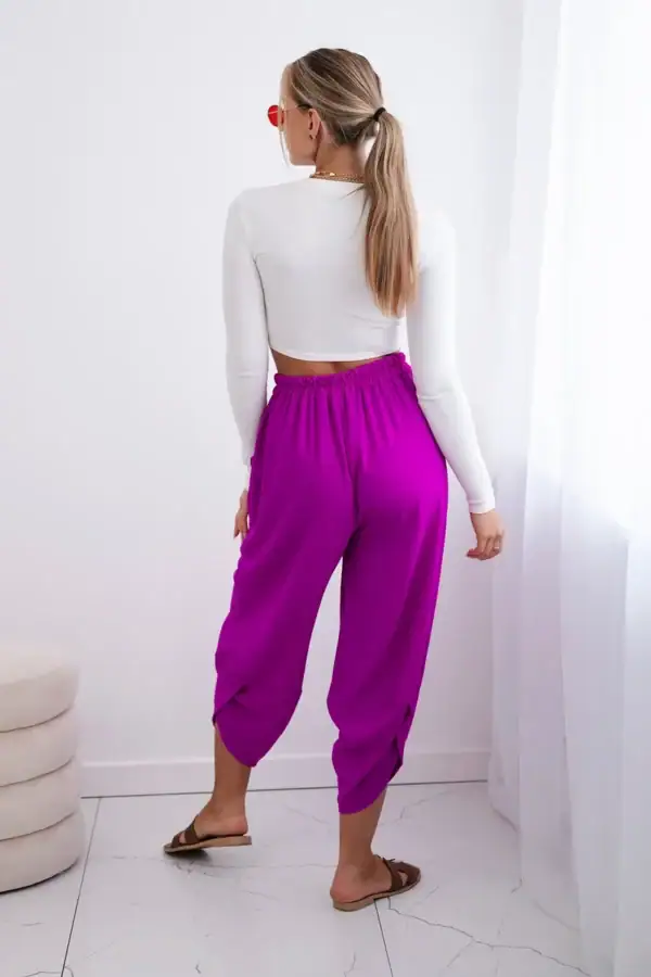 Plačios kelnės su kišenėmis - spalvų pasirinkimas