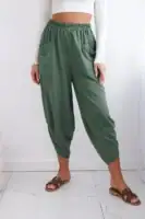 Plačios kelnės su kišenėmis - spalvų pasirinkimas