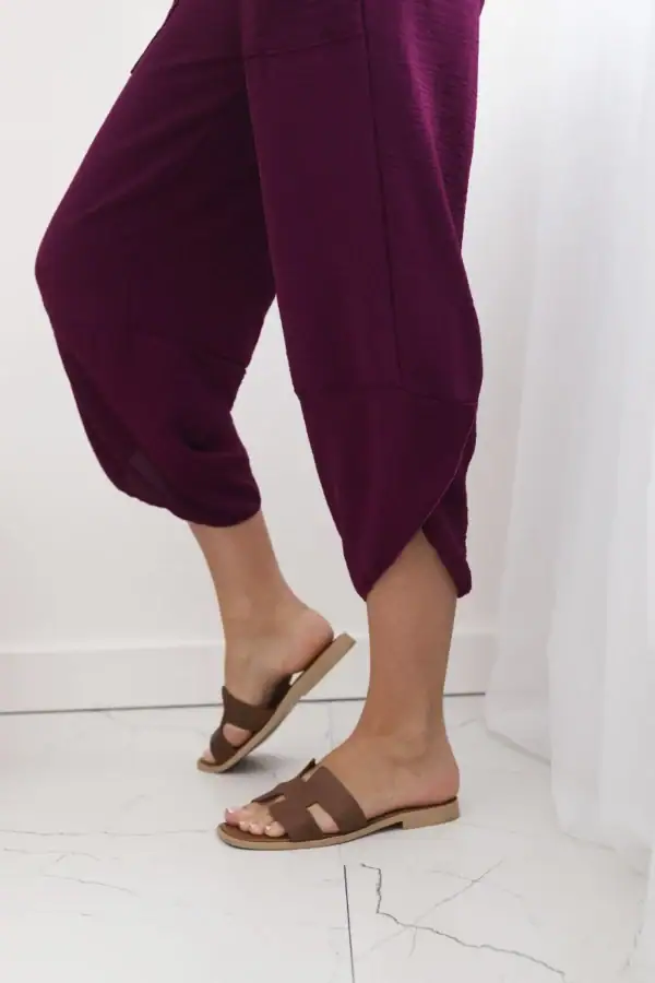 Plačios kelnės su kišenėmis - spalvų pasirinkimas