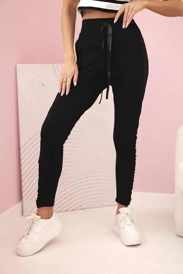 Kelnės su raukiniais šonuose - dvi spalvos