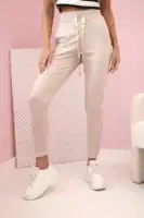 Kelnės su raukiniais šonuose - dvi spalvos