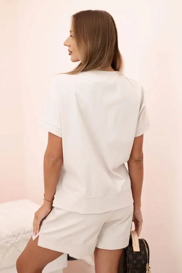 Punto komplektas trumpomis rankovėmis - spalvų pasirinkimas