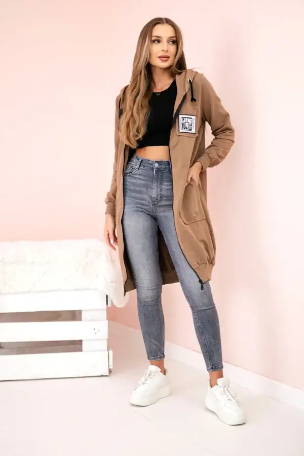 Ilgas džemperis su užtrauktuku - spalvų pasirinkimas