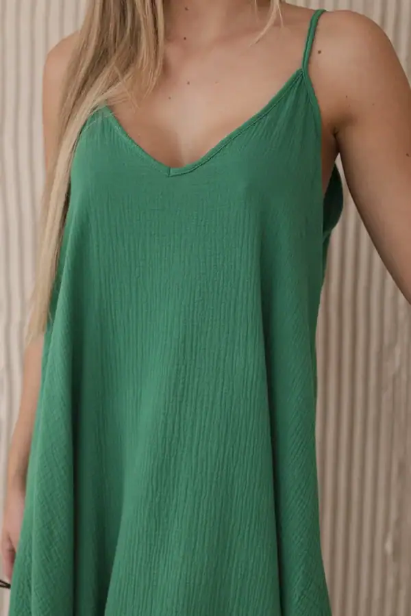 Muslino suknelė su petnešėlėmis - spalvų pasirinkimas