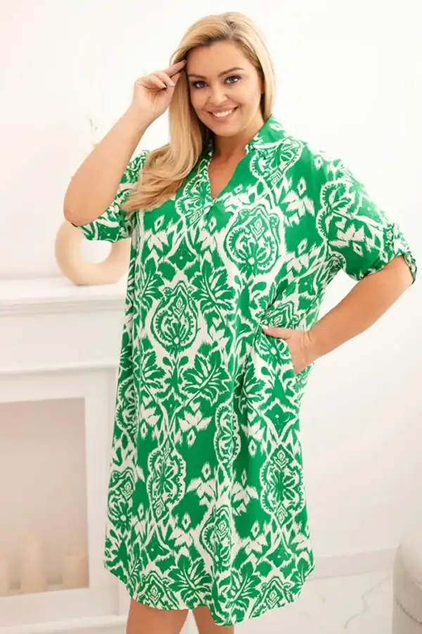 Plus Size viskozinė suknelė - spalvų pasirinkimas