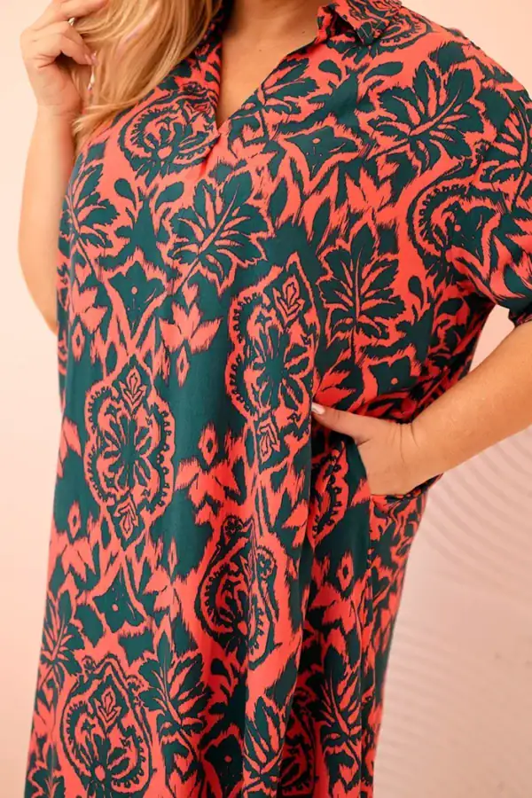 Plus Size viskozinė suknelė - spalvų pasirinkimas