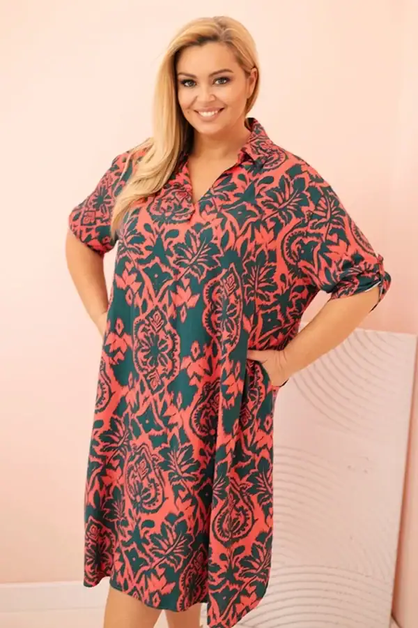 Plus Size viskozinė suknelė - spalvų pasirinkimas