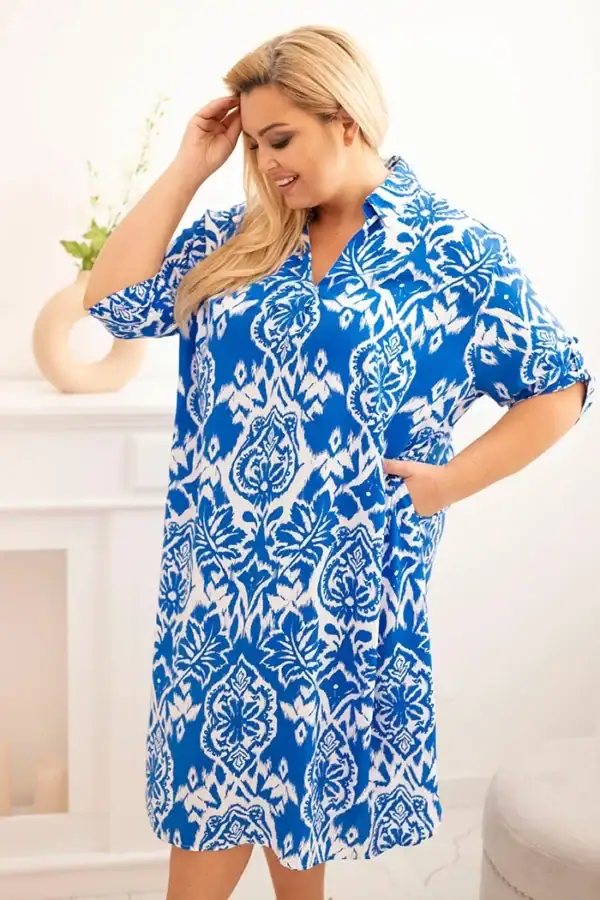Plus Size viskozinė suknelė - spalvų pasirinkimas
