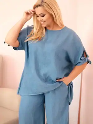 Plus Size komplektas iš tencelio – dvi spalvos