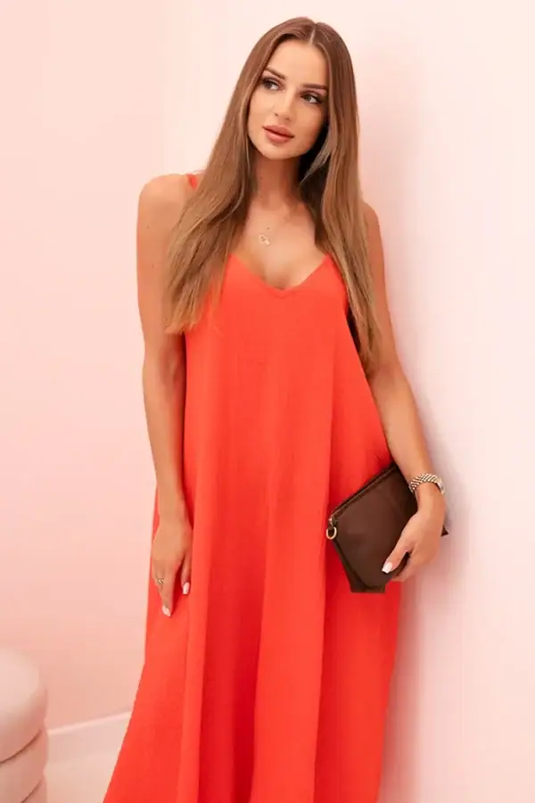 Muslino suknelė su petnešėlėmis - spalvų pasirinkimas